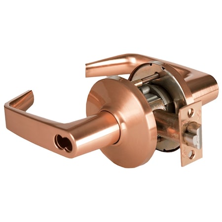 Best Grade 1 Classroom Cylindrical Lock, 15 Lever, D Rose, SFIC Less Core, Satin Bronze Finish, 2-3/4-in 9K37R15DSTK612